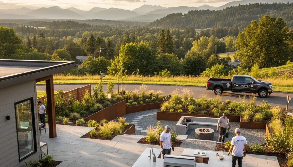 Bellevue, WA landscaping team providing professional lawn care and yard maintenance services