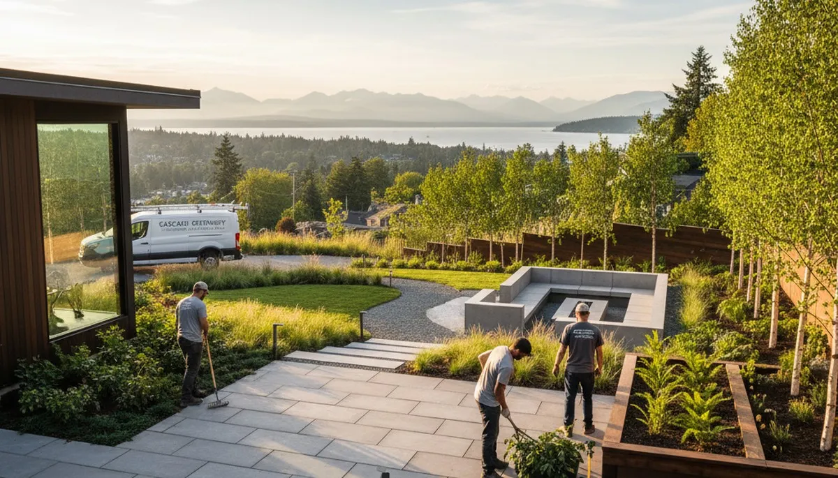 Bellevue, WA landscaping service for lawn care, yard maintenance, and property cleanup