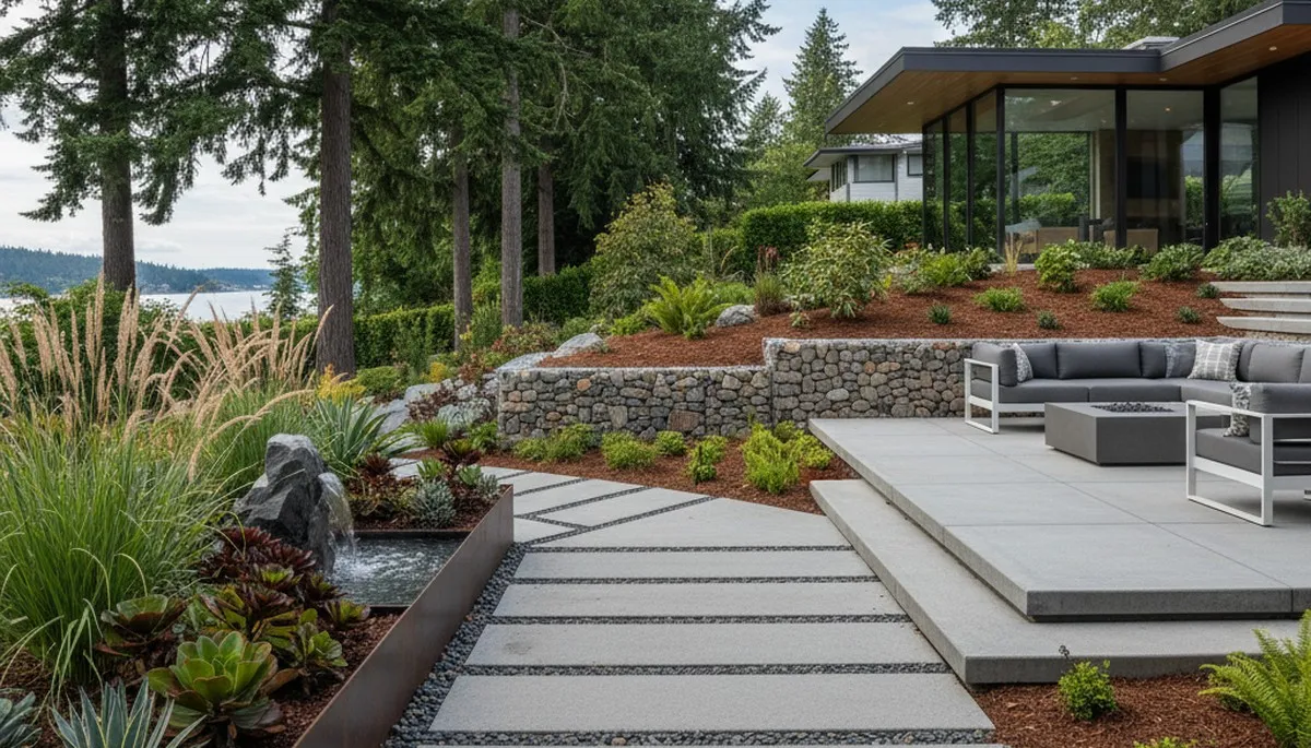 Bellevue, WA landscaping service team providing professional lawn care for residential properties