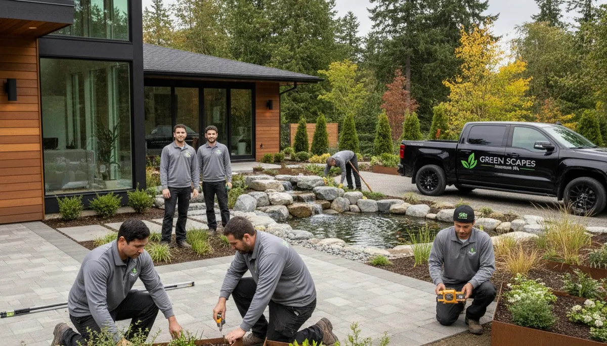 Bellevue, WA landscaping team providing professional lawn care for local homes and businesses