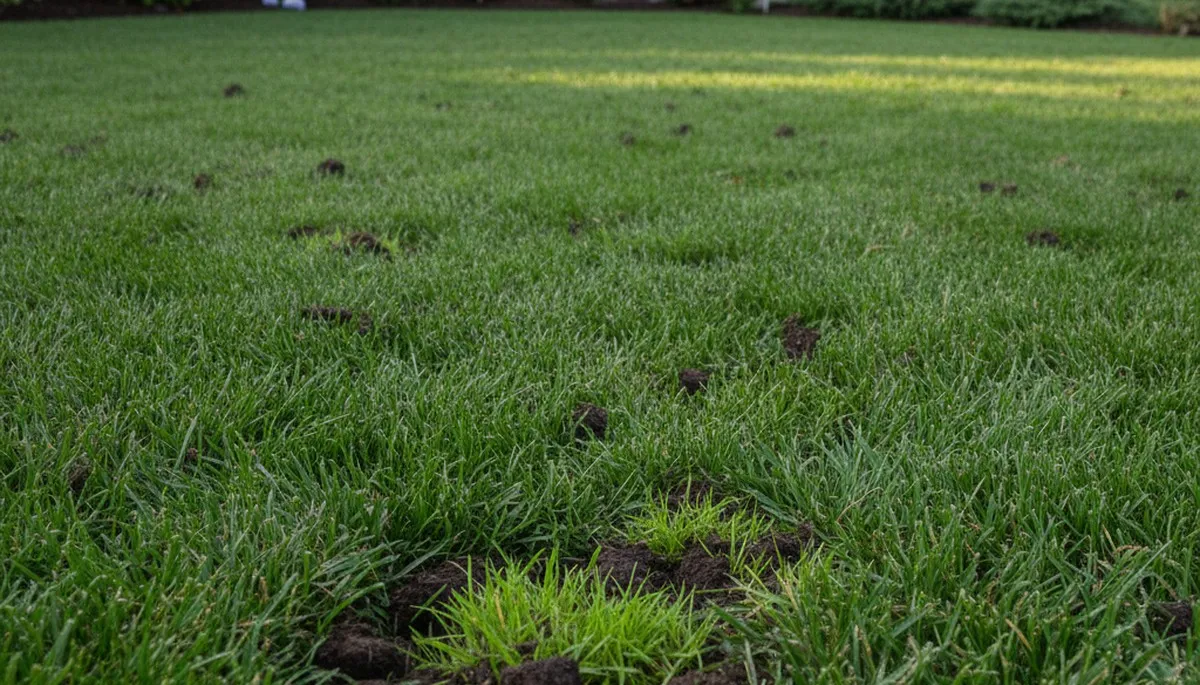 Healthy Bellevue, WA lawn recovering after professional aeration by Chop Chop Landscaping
